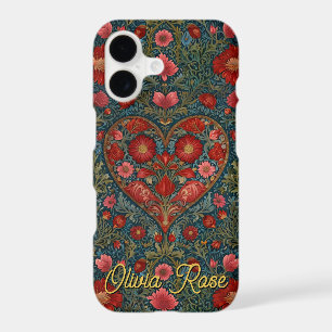 Elegant Victorian Valentines Day heart design iPhone 17 Case