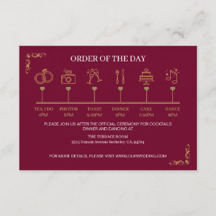 Elegant Victorian Wedding Enclosure Card