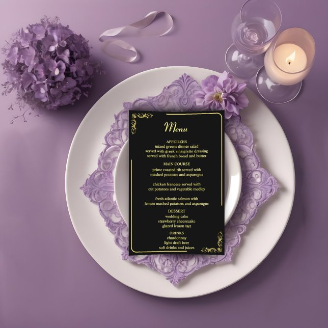 Elegant Victorian Wedding Menu Budget (Creator Uploaded)