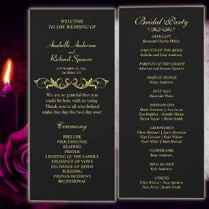 Elegant Victorian Wedding Program