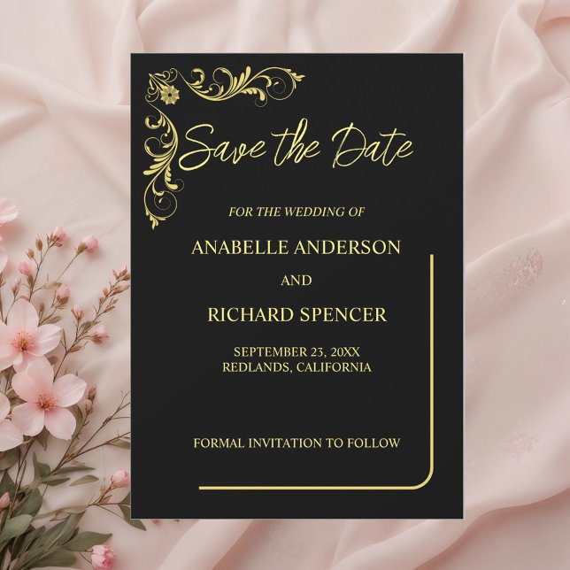 Elegant Victorian Wedding Save The Date (Creator Uploaded)