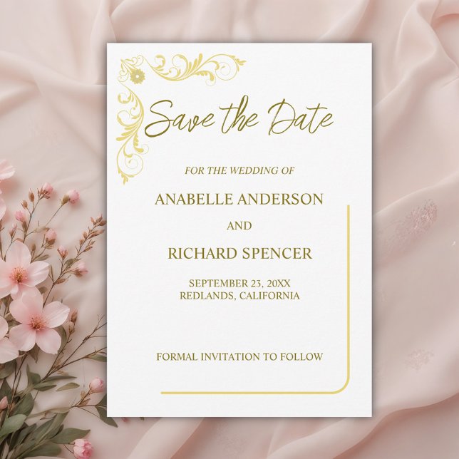 Elegant Victorian Wedding Save The Date (Creator Uploaded)