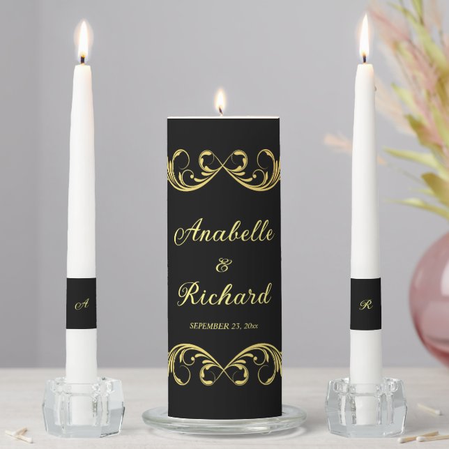 Elegant Victorian Wedding  Unity Candle Set (In Situ)