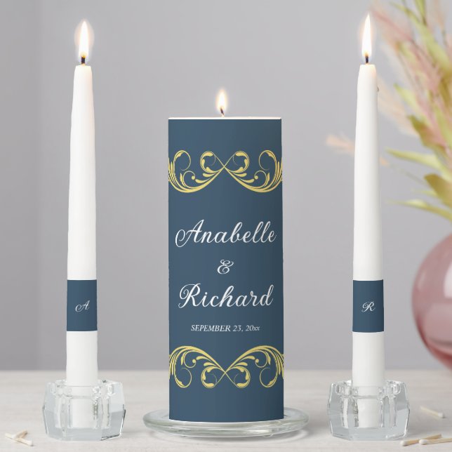 Elegant Victorian Wedding  Unity Candle Set (In Situ)