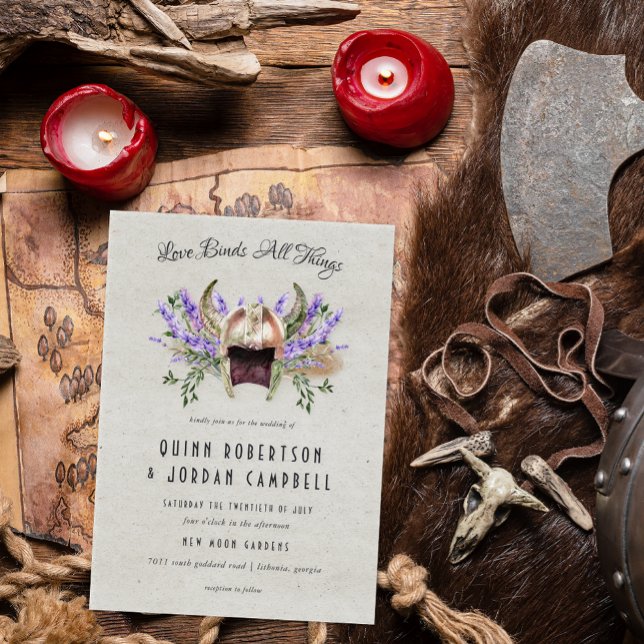 Elegant Viking Wedding Invitation (Creator Uploaded)