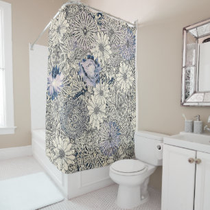 Elegant Vintage Abstract Floral Background    Shower Curtain