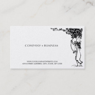 Elegant Vintage Art Beautiful Business Card Leaves