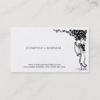 Elegant Vintage Art Beautiful Business Card Leaves