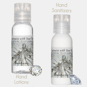 Elegant Vintage Art Deco Rhinestones Customizable Hand Lotion