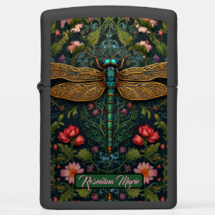 Elegant Vintage art nouveau dragonfly boho Zippo Lighter