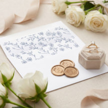 Elegant Vintage Artisan Floral Botanical Wedding