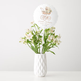Elegant Vintage Baby Carriage Shower Balloon