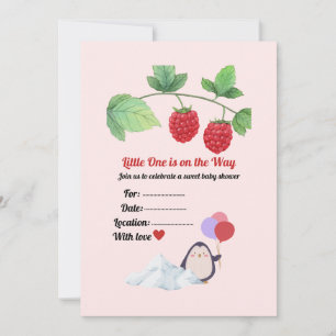 Elegant Vintage Baby Shower Invitation Card – Mini