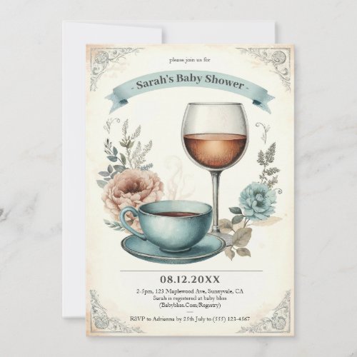 Elegant Vintage Baby Shower Invitations for Boys