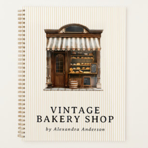 Elegant Vintage Bakery Shop Planner