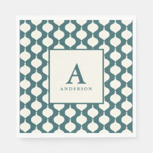 Elegant vintage bauble Christmas party Napkins