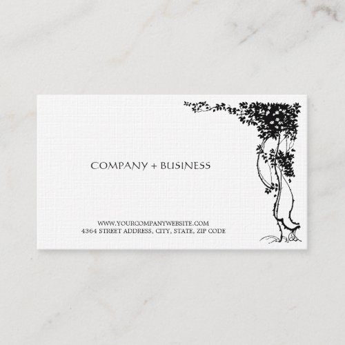 Elegant Vintage Beautiful Art Visiting Card Leaves Business Card
