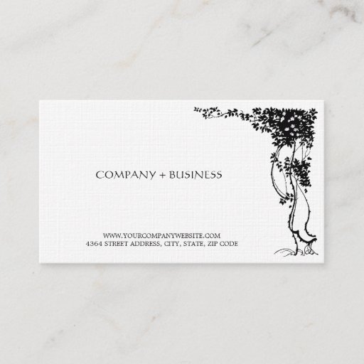 Customizable Elegant Vintage Beautiful Art Visiting Card Leaves Business Card