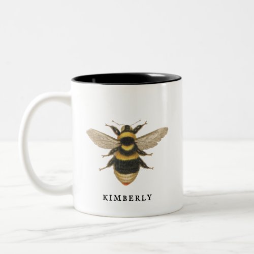 Elegant Vintage Bee Bumble Bee Coffee Mug
