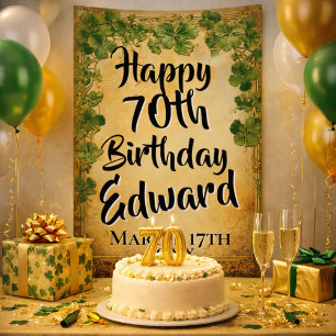 Elegant Vintage Birthday Greeting Banner