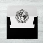 Elegant Vintage Black Horse Equestrian Monogram Envelope<br><div class="desc">Elegant Vintage Equestrian Monogram solid black envelopes, your personalized monogram equestrian stationery with custom monogram in sophisticated script calligraphy and your return address on the back flap, the perfect luxurious pick for your correspondence. Makes also a great gift for any horse lover, barn manager, riding instructor or other equine business...</div>