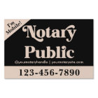 Elegant Vintage Black & Pink | Notary Public Yard 