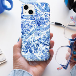 Elegant Vintage Blue and White Chinoiserie iPhone X Case