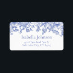 Elegant Vintage Blue Floral Botanical Address Label<br><div class="desc">The "Elegant Vintage Blue Floral Botanical Address Label" combines timeless elegance with a touch of vintage charm. Featuring delicate blue floral botanical motifs, this address label adds a sophisticated touch to any correspondence or package. The vintage-inspired design evokes a sense of nostalgia and classic beauty, making it perfect for adding...</div>