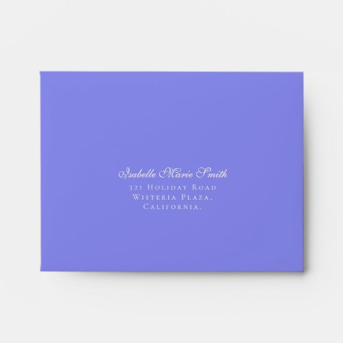 Elegant Vintage Blue Hydrangea Floral Wedding RSVP Envelope