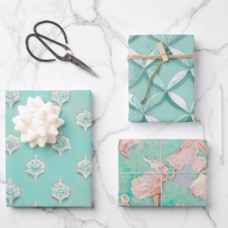 Elegant Vintage Blue Mixed Textures
