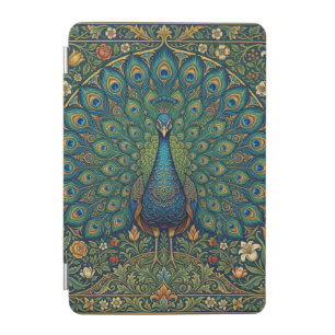 Elegant vintage bohemian peacock design iPad mini cover