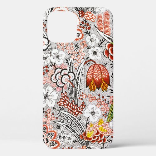 Elegant Vintage Boho Abstract Floral Artwork  iPhone 12 Pro Case