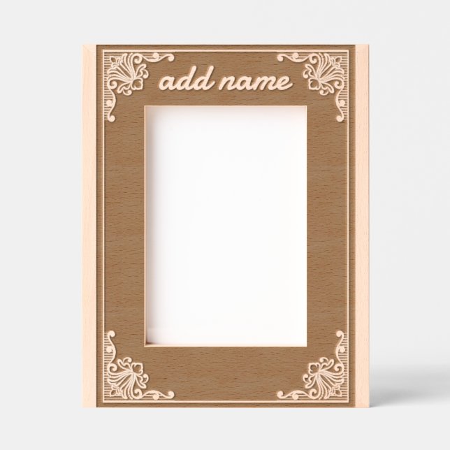 Elegant Vintage Border  Engraved Frames (Front)