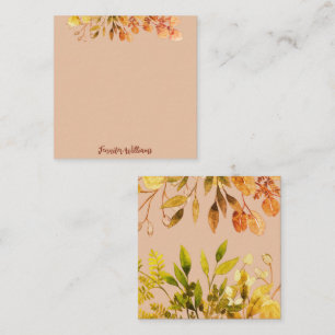 Elegant vintage botanical frame leaves named note card