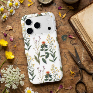 Elegant Vintage Botanical Nature Lover Wildflowers iPhone 17 Pro Case