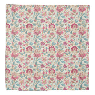 Elegant Vintage Botanical Pattern Duvet Cover
