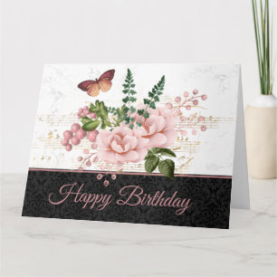 Elegant Vintage Butterfly Ephemera Card