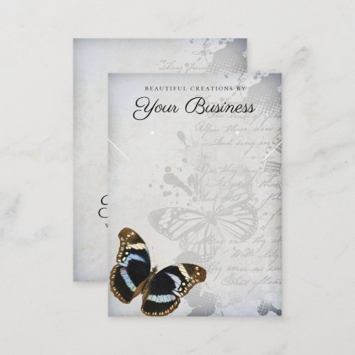 Elegant Vintage Butterfly Jewelry Earring Display Business Card