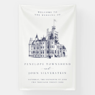 Elegant Vintage Castle Destination Wedding Banner