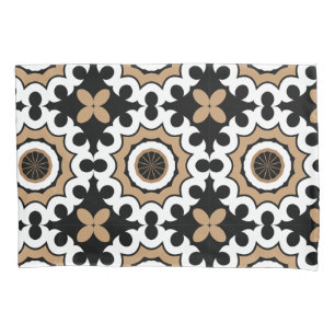 Elegant Vintage Ceramic Mosaic Tile Pillow Case