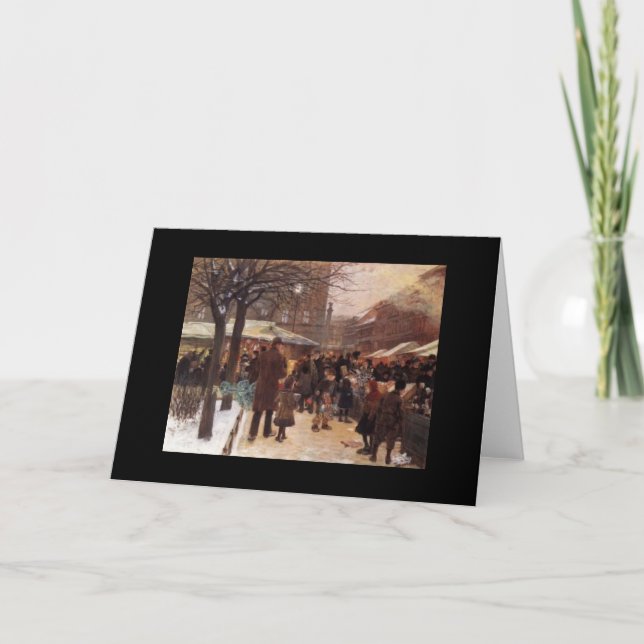 Elegant Vintage Christmas Card (Front)