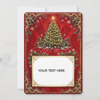 Elegant Vintage Christmas Card | Custom Holidays