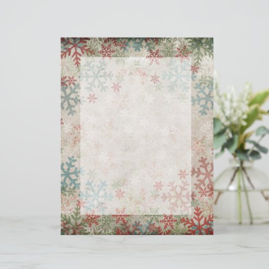 Elegant vintage Christmas letterhead (Standing Front)