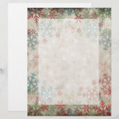 Elegant vintage Christmas letterhead (Front/Back)