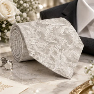 Elegant Vintage Christmas Neck Tie