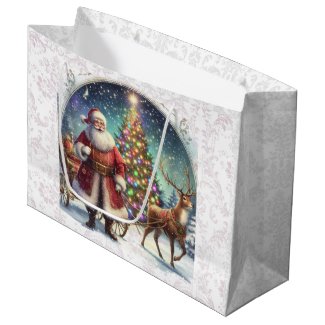 Elegant Vintage Christmas Santa Claus 