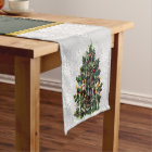 Elegant Vintage Christmas Tree with Snowflakes 