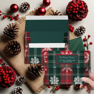 Elegant Vintage Classic Snowflakes pattern  Envelope