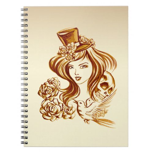 Elegant Vintage Coffee Hand Painted Art Notebook