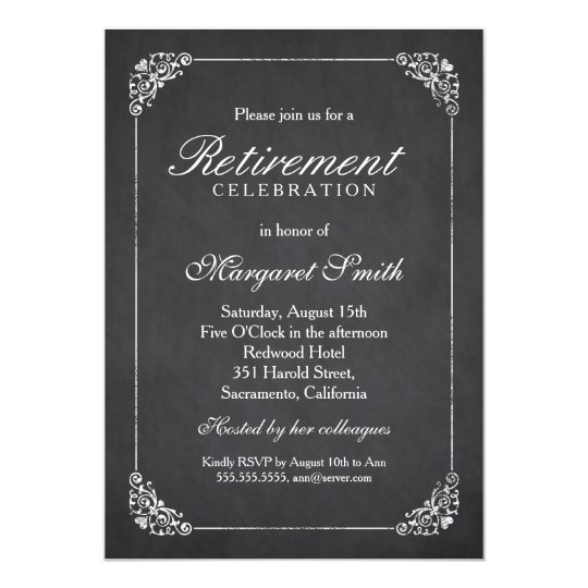 Elegant Vintage Corporate Retirement Party Invitation Elegant Vintage Corporate Retirement Party Invitation